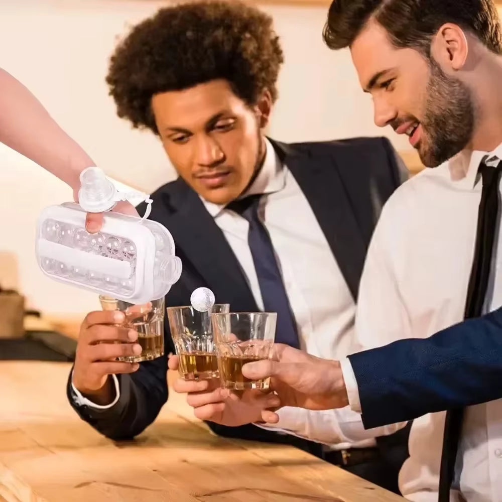 Bac à Glaçons Silicone Portable Grande Capacité