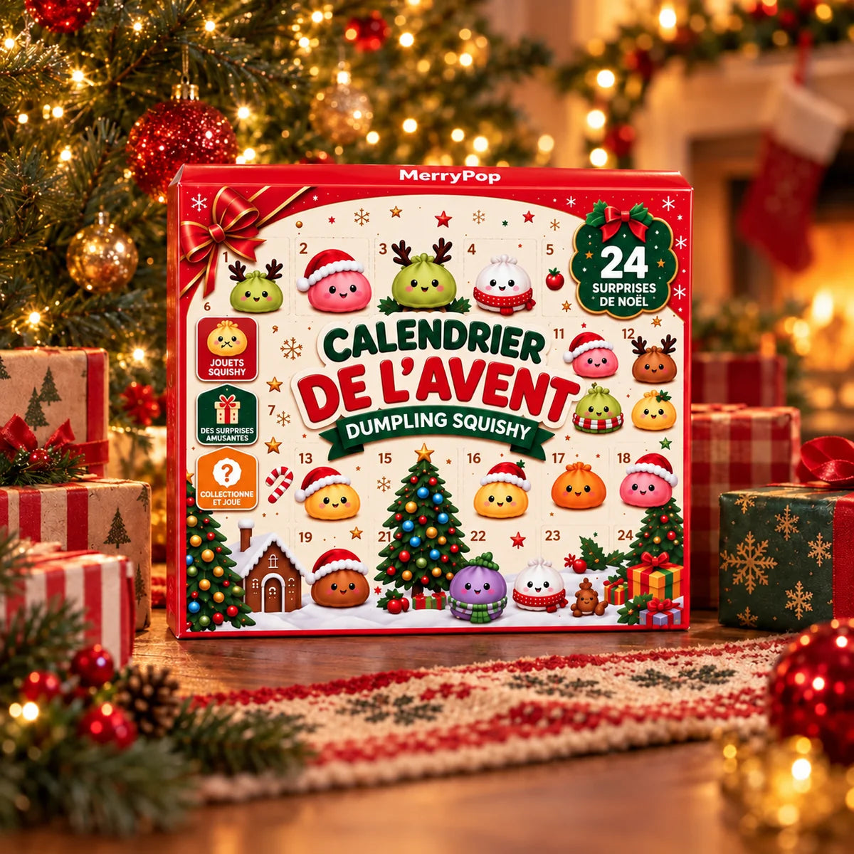 Calendrier de l’Avent Squishy 24 jouets à découvrir