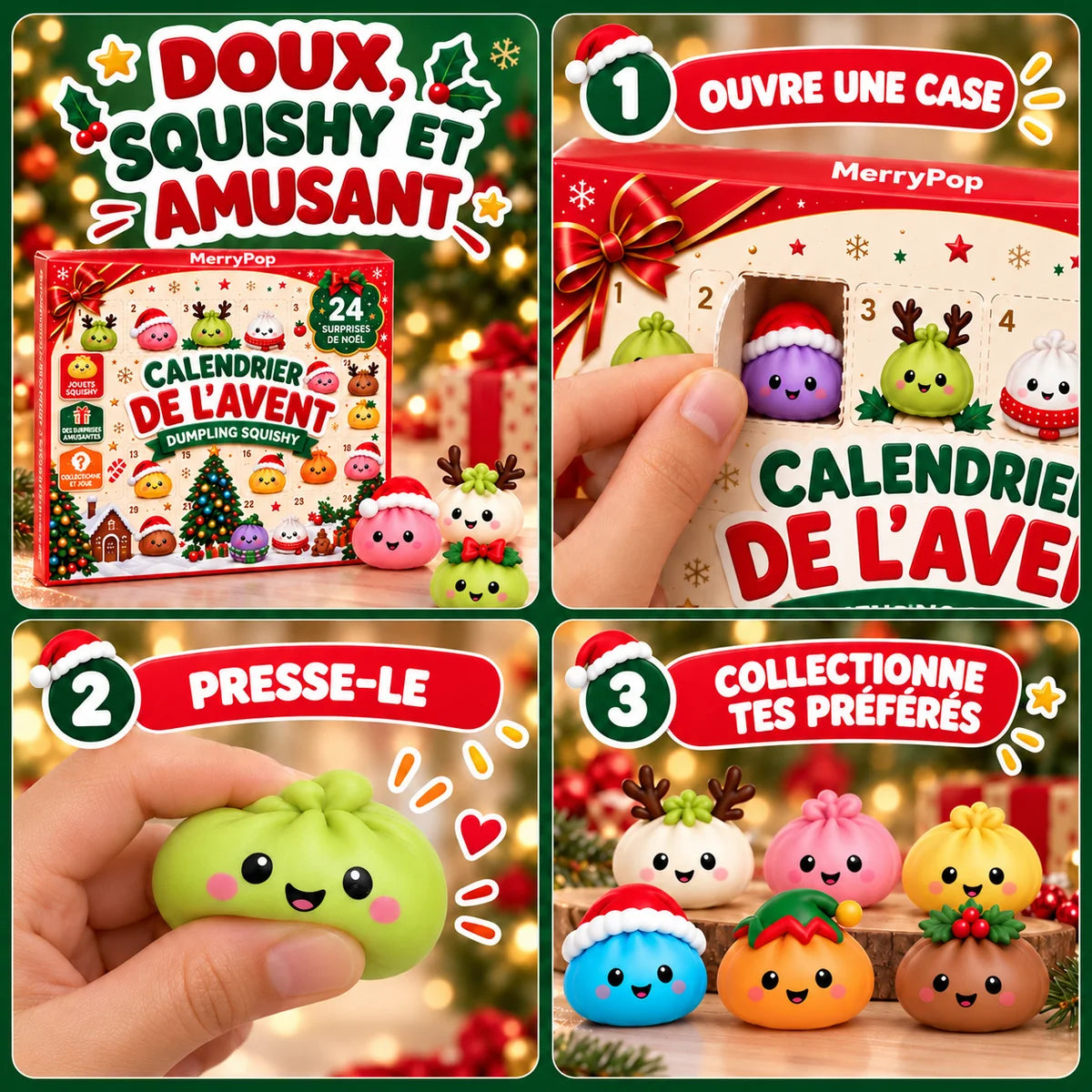 Calendrier de l’Avent Squishy 24 jouets à découvrir