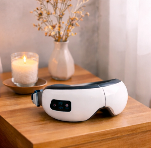 Massageur pour les Yeux 4-en-1 — Chaleur Douce & Relaxation Profonde