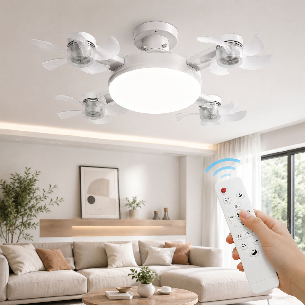 Ventilateur Drone avec Télécommande