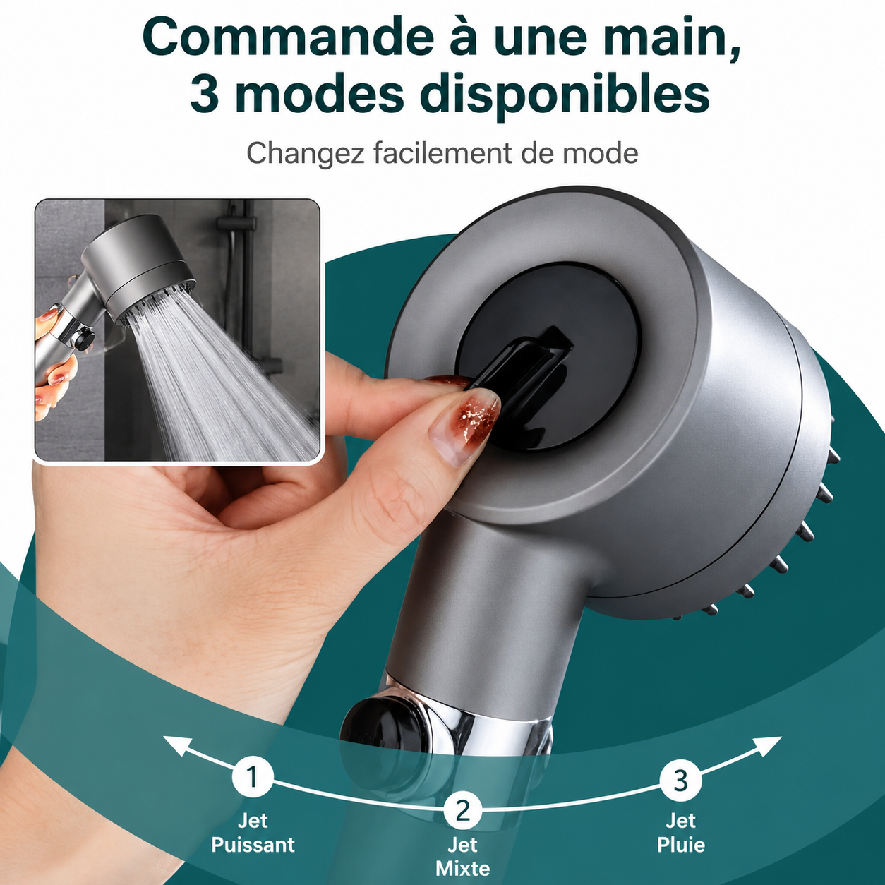 Douche filtrante haute pression Hydroluxe™