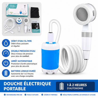 Douche Portable Rechargeable Camping et Plage