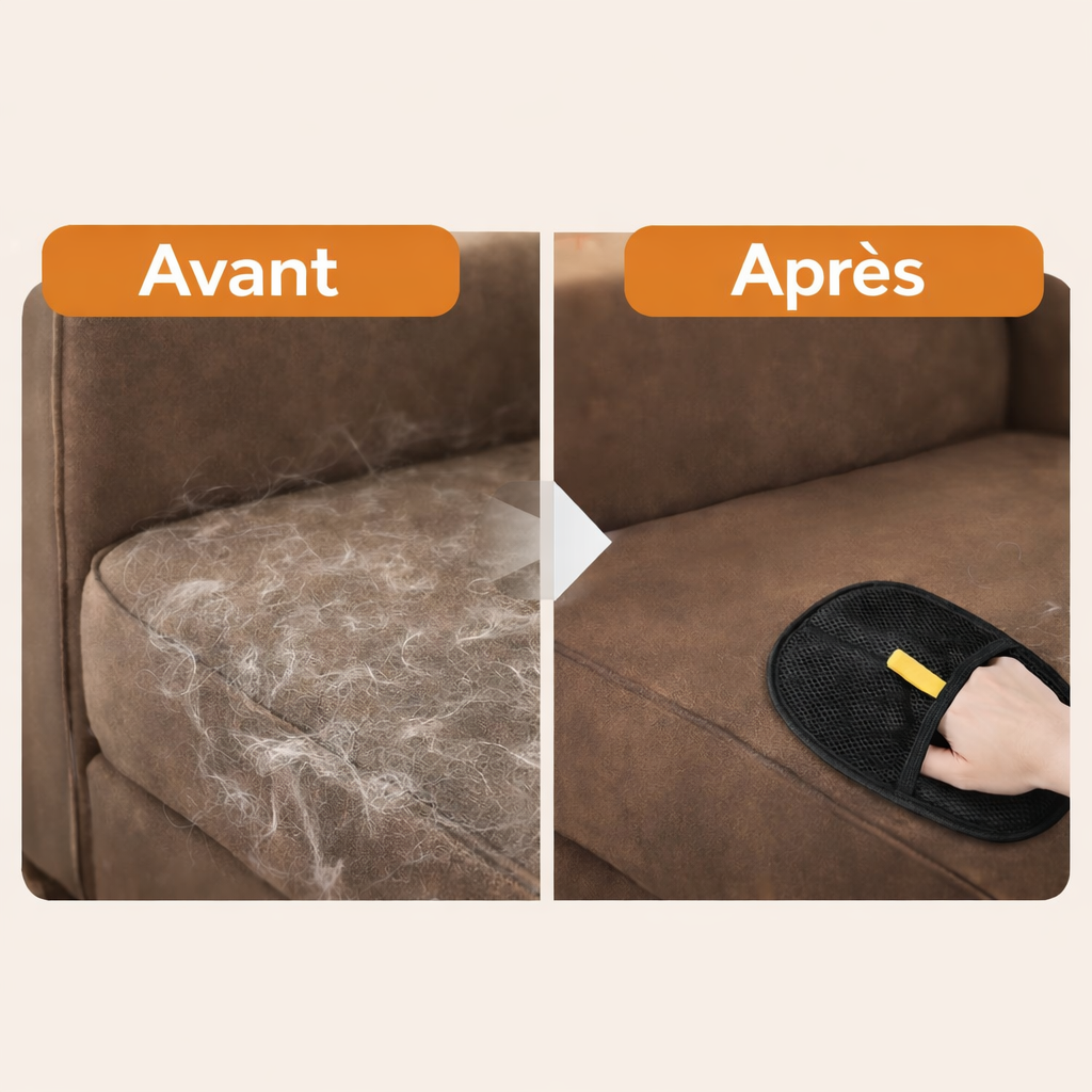 Gant Anti-Poils Réutilisable Ultra Efficace