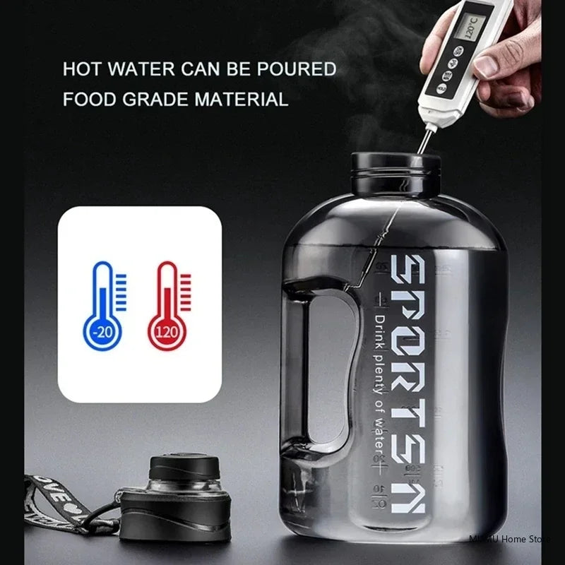 Bouteille d'Eau Sport 2.7L Grande Capacité