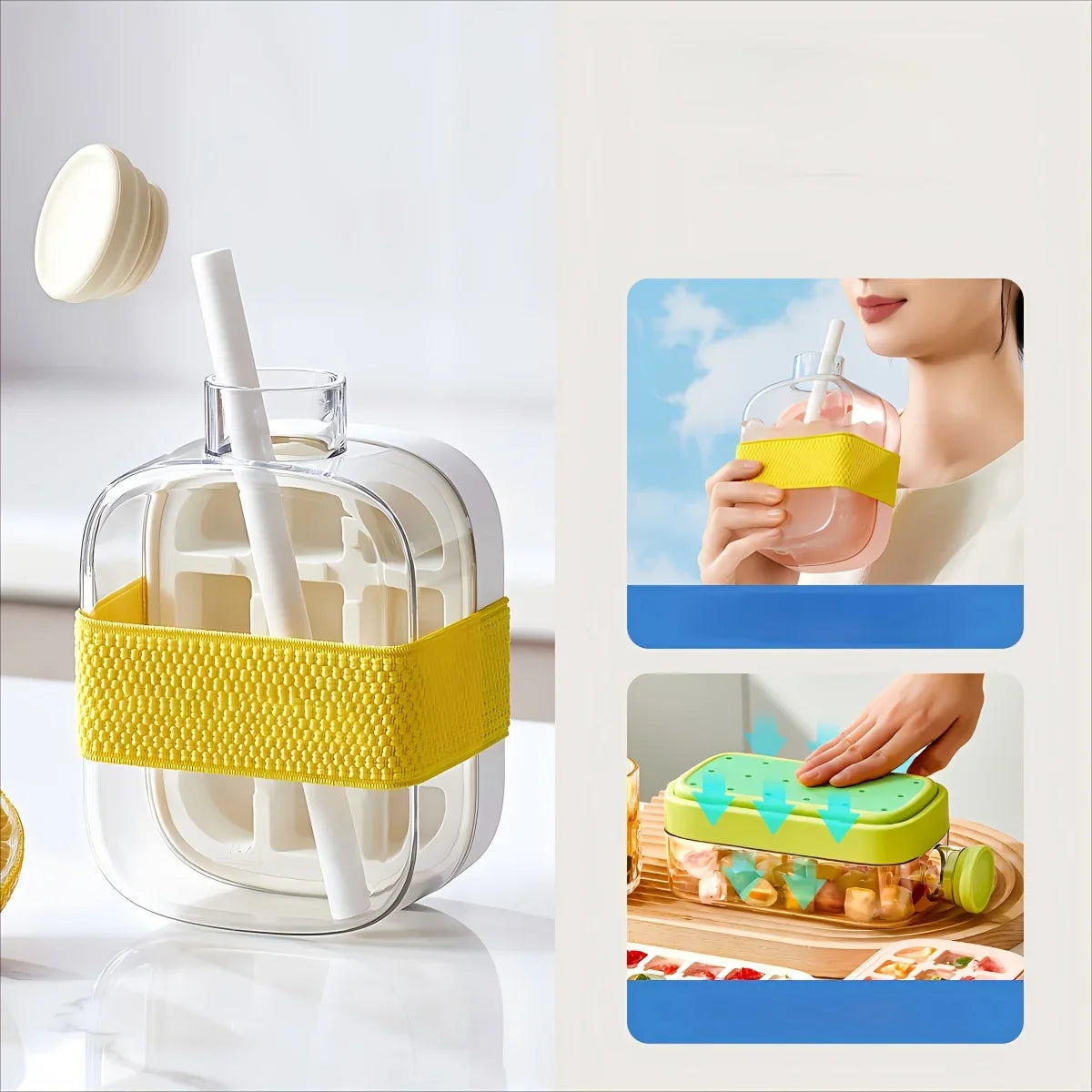 IceBottle™ Bouteille avec Compartiment à Glaçons