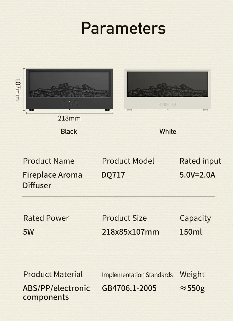 Humidificateur d’Air télécommande et LED