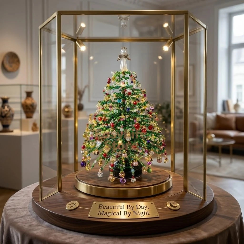 Sapin de Noël 3D en perles avec LED