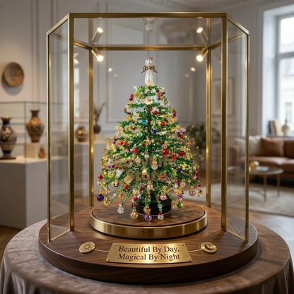 Sapin de Noël 3D en perles avec LED