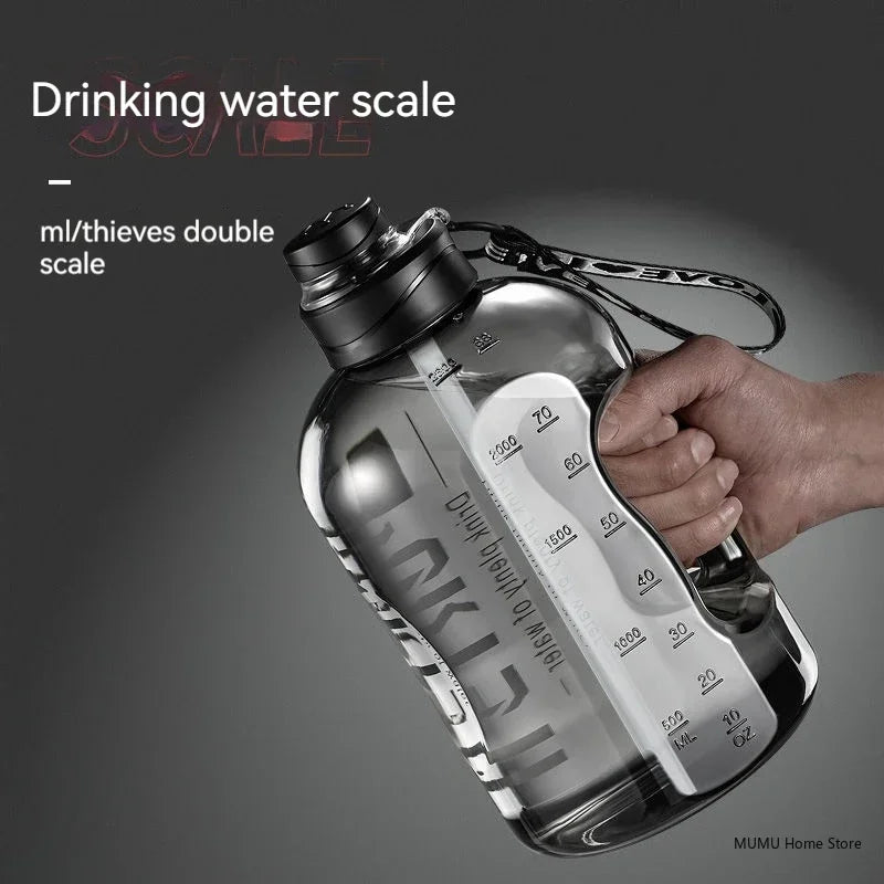 Bouteille d'Eau Sport 2.7L Grande Capacité