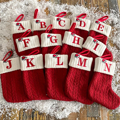 Chaussette de Noël à suspendre avec lettre