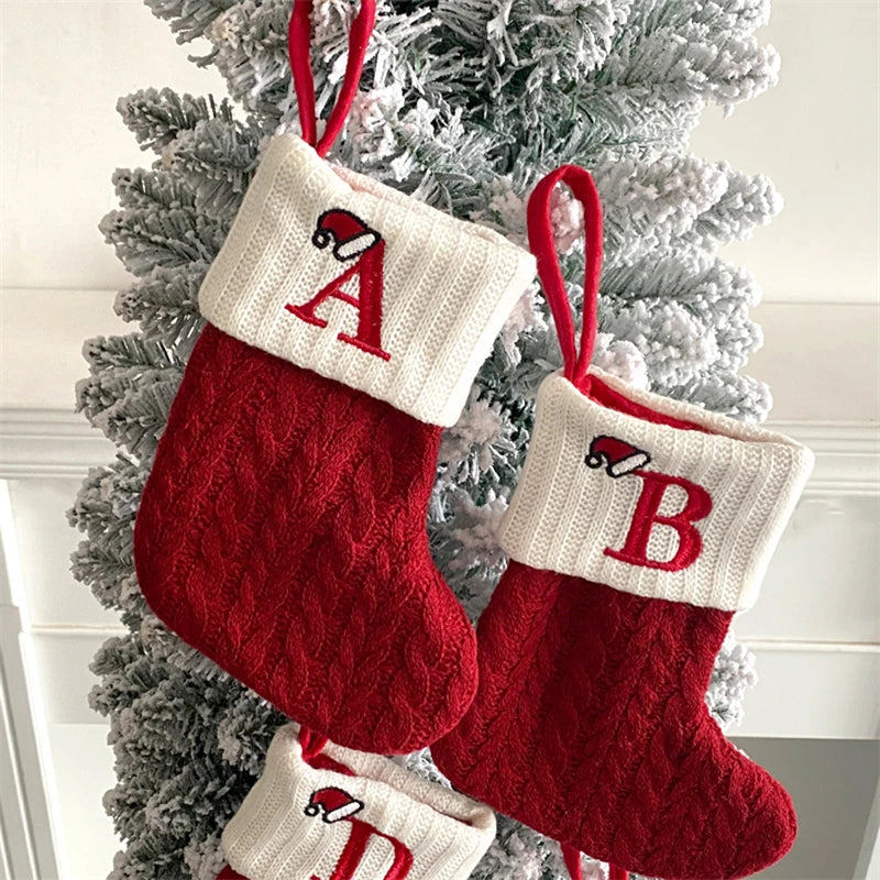 Chaussette de Noël à suspendre avec lettre