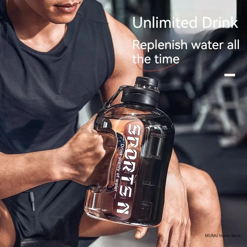 Bouteille d'Eau Sport 2.7L Grande Capacité