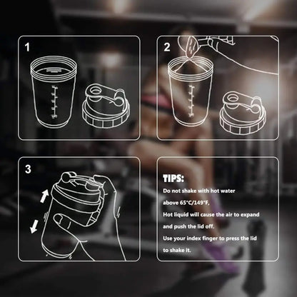 Shaker Protéine 3 Compartiments Portable