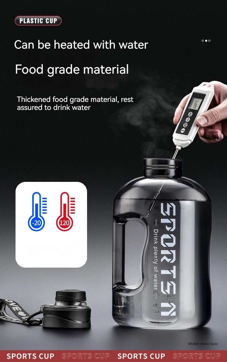 Bouteille d'Eau Sport 2.7L Grande Capacité