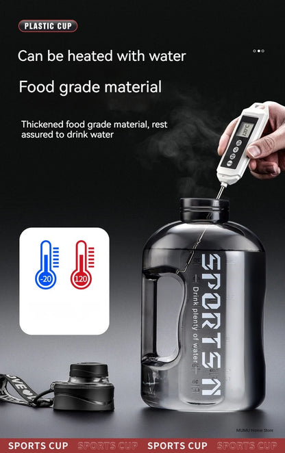 Bouteille d'Eau Sport 2.7L Grande Capacité