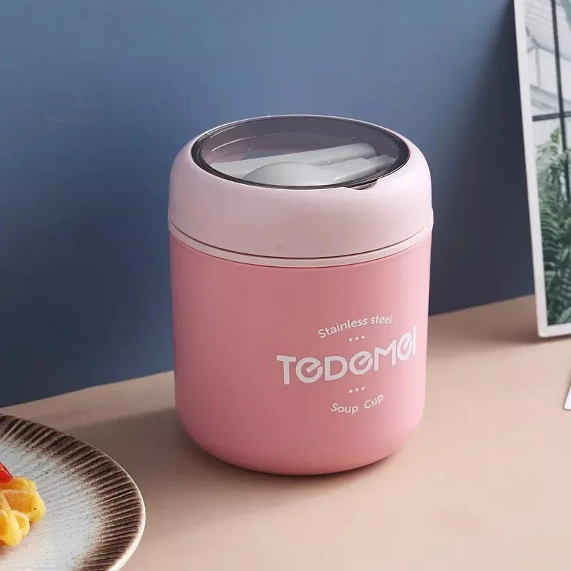 Boîte Repas Thermique Inox 510ml avec Cuillère