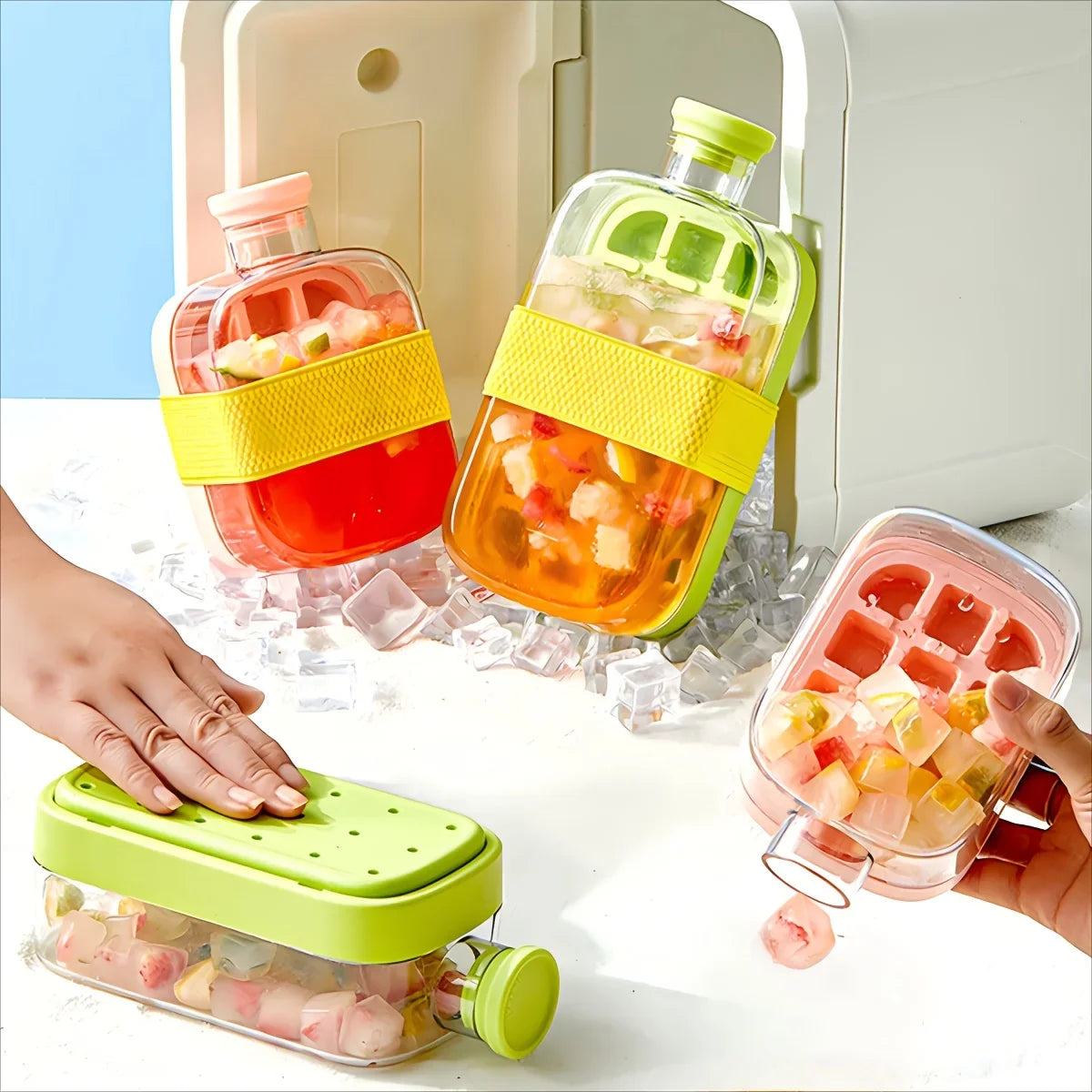 IceBottle™ Bouteille avec Compartiment à Glaçons