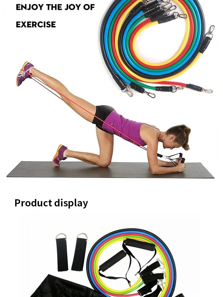 Set de 11 Bandes de Résistance Fitness