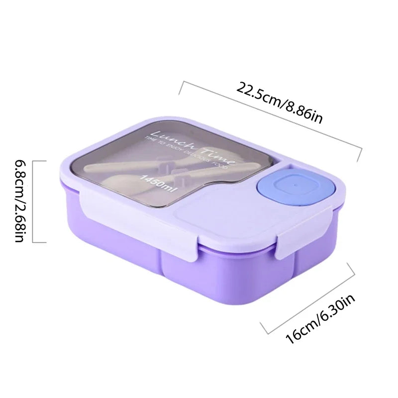 Boîte Bento Enfant Kawaii 3 Compartiments Lunch Box