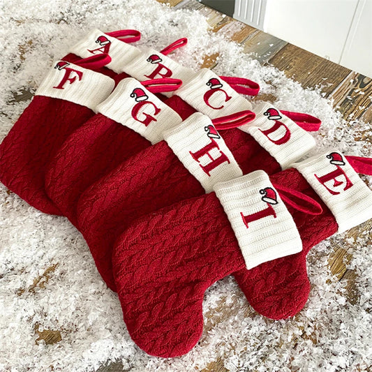 Chaussette de Noël à suspendre avec lettre