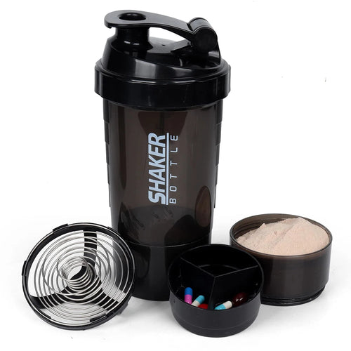 Shaker Protéine 3 Compartiments Portable